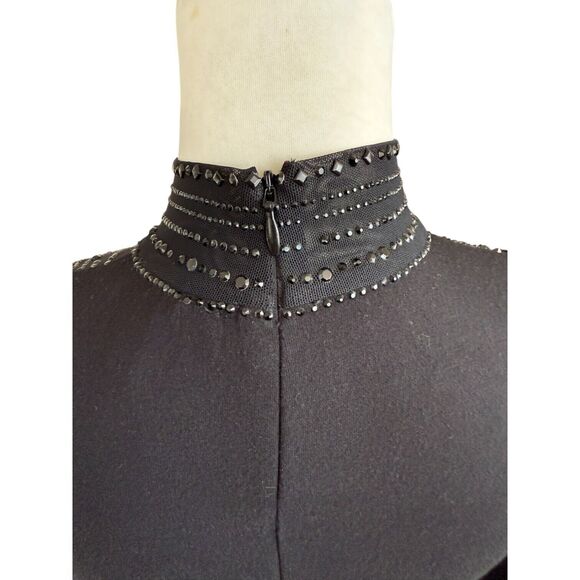 Grayse Kelly And Marie Gray Whimsy Goth Punk Sheer Sequin Witchy Designer Top XS - Picture 6 of 14